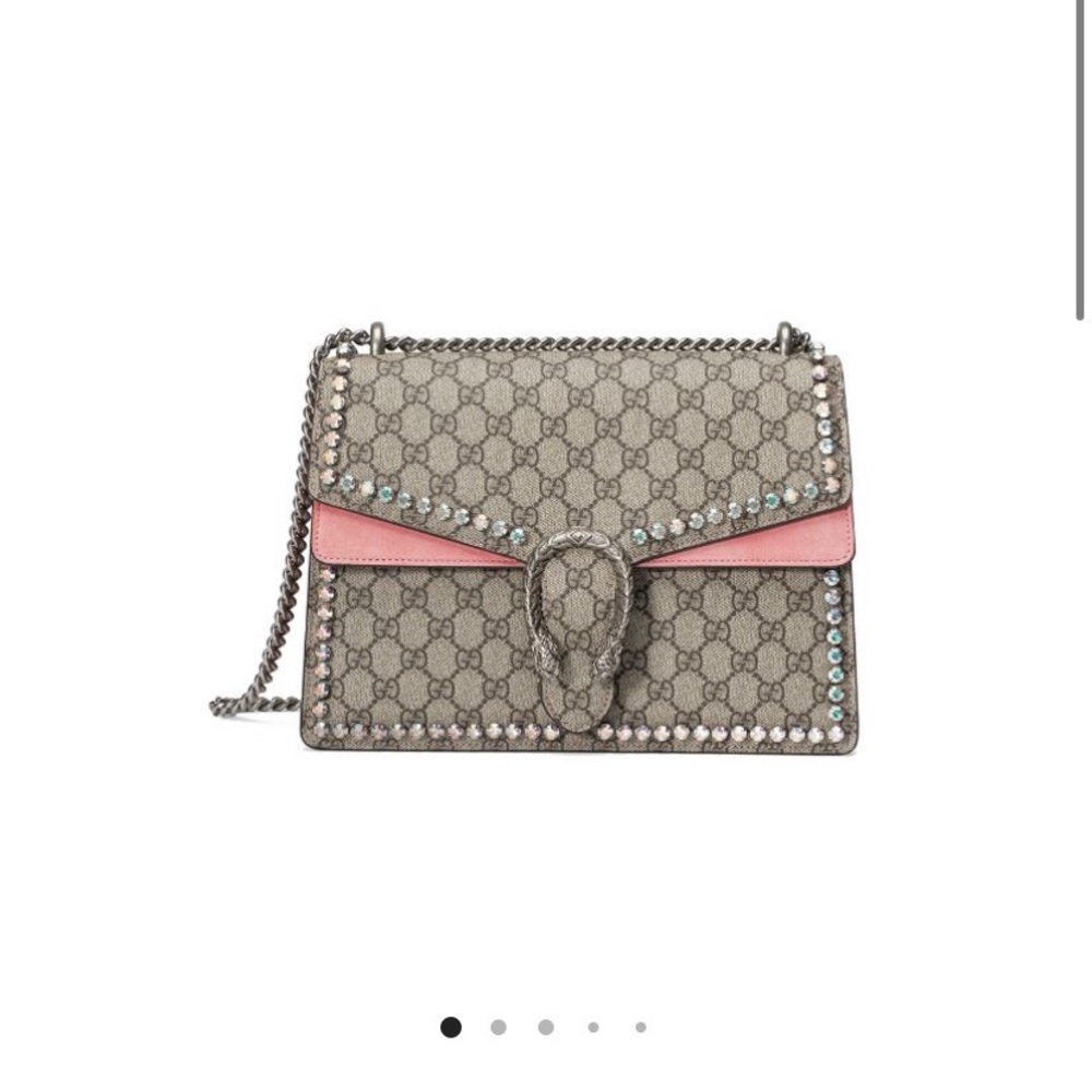 Authentic Gucci Dionysus GG  Pink crystals bag